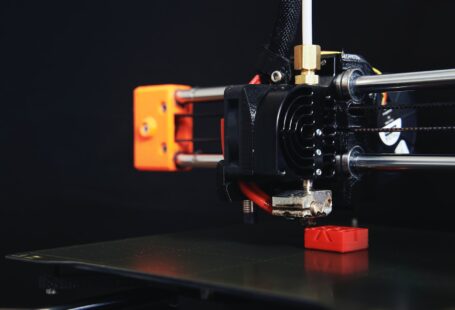 3d printer in printing process