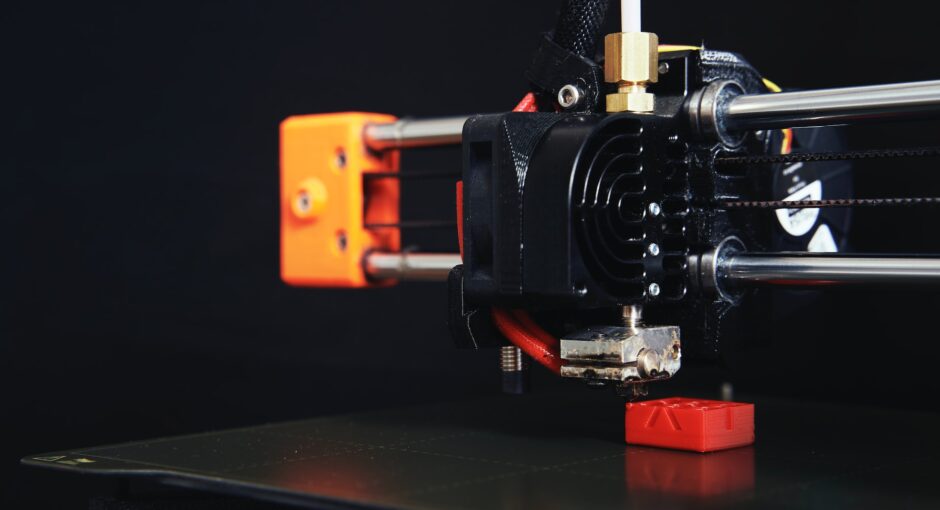 3d printer in printing process