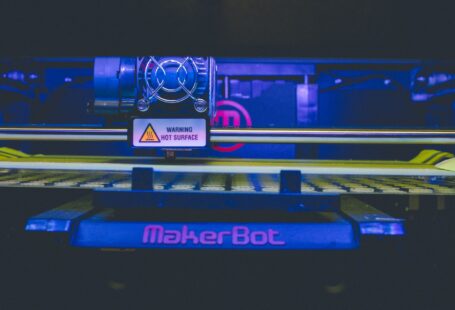 close photo of printing process