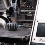 printer working with resin
